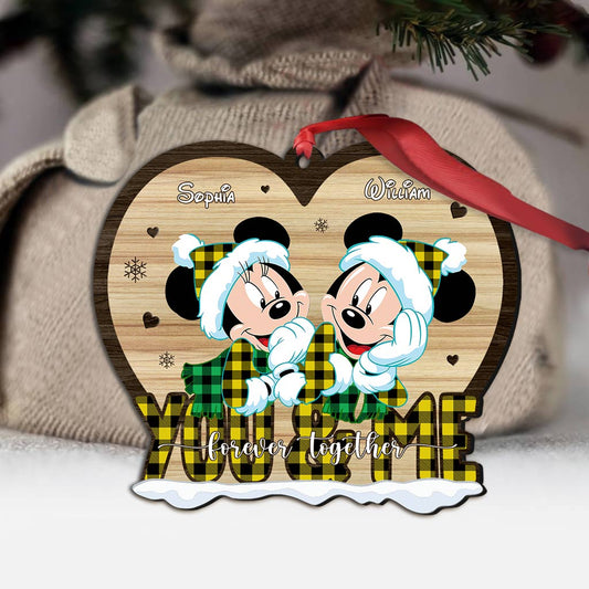 Forever Love - Personalized Christmas Couple Ornament