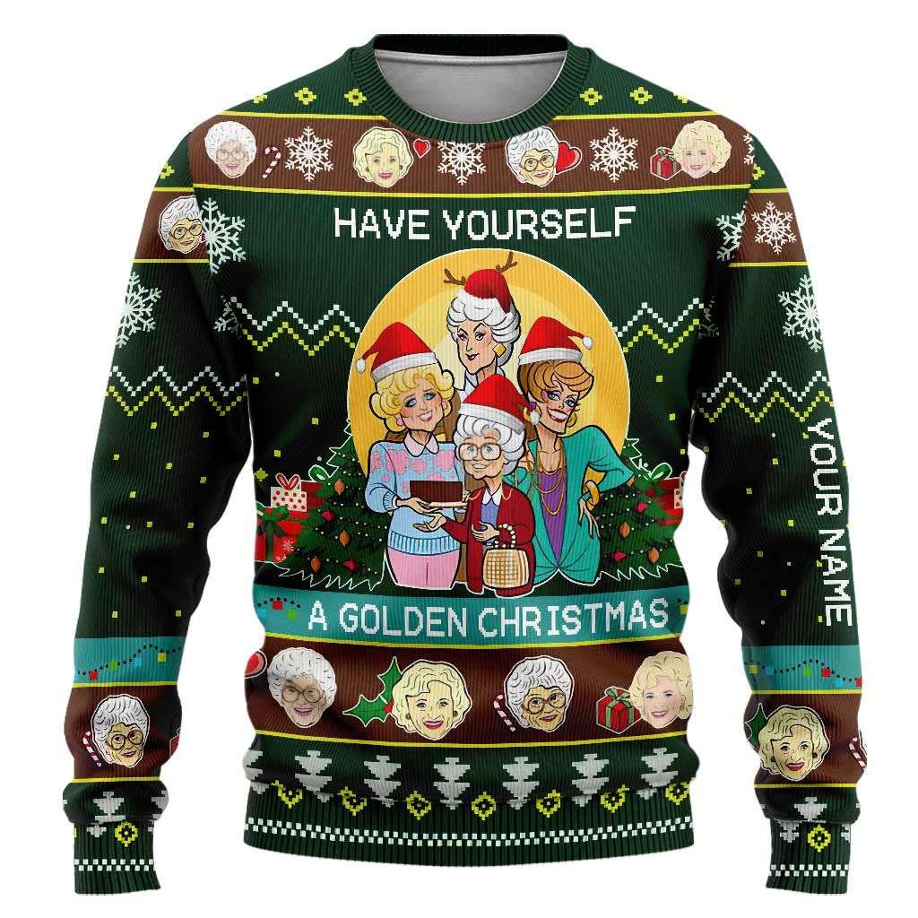 Have Yourself A Golden Christmas - Personalized Sweater