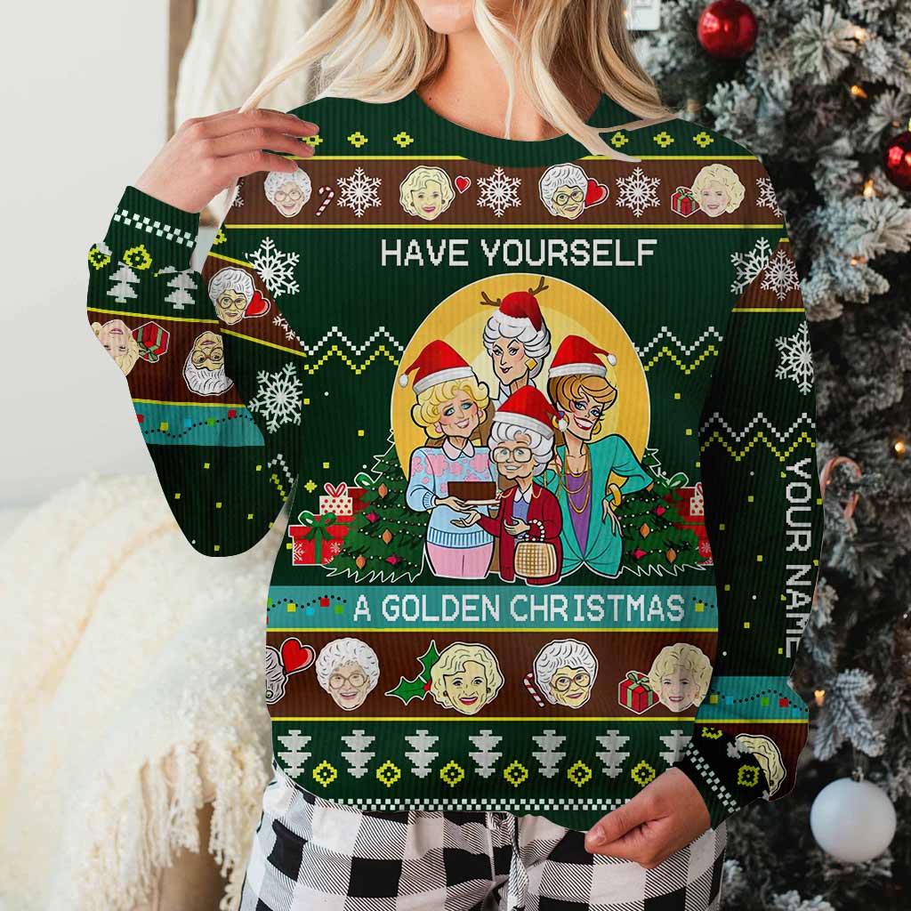 Have Yourself A Golden Christmas - Personalized Sweater