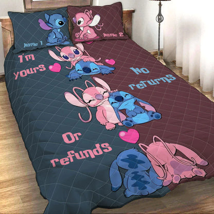 I'm Yours - Personalized Couple Ohana Quilt Set