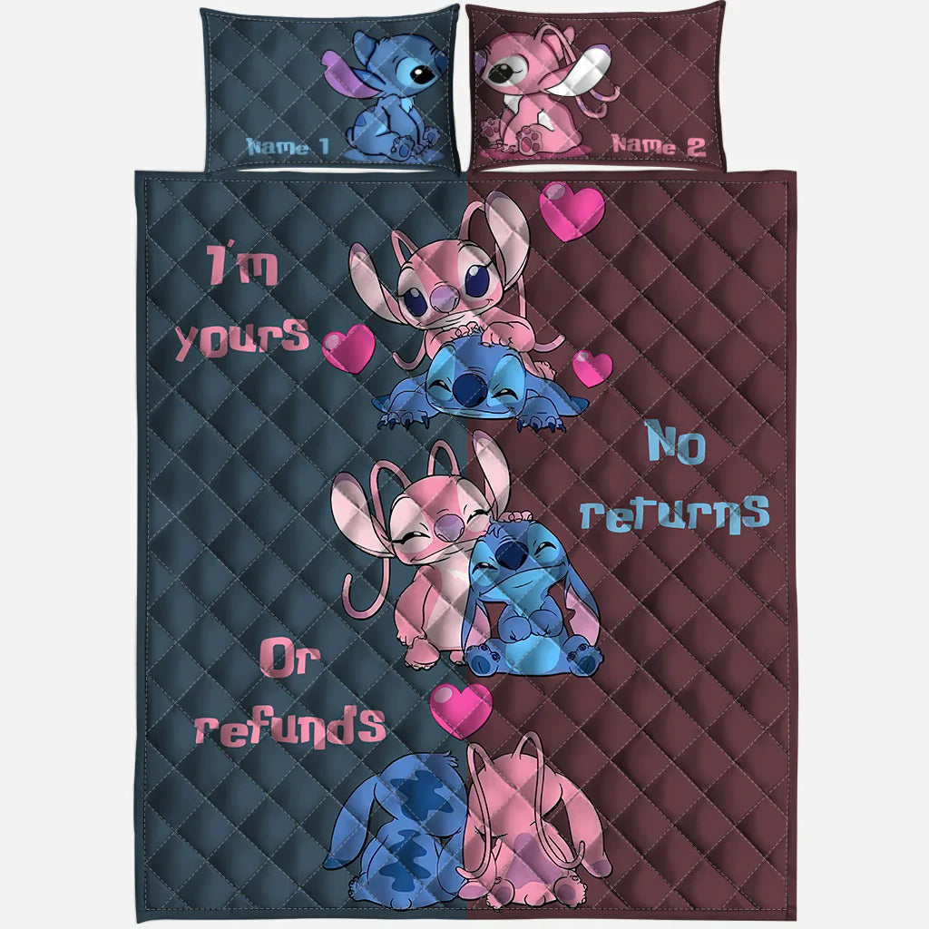 I'm Yours - Personalized Couple Ohana Quilt Set