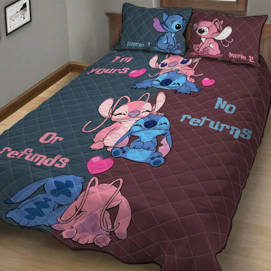 I'm Yours - Personalized Couple Ohana Quilt Set