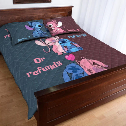 I'm Yours - Personalized Couple Ohana Quilt Set