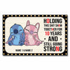 Holding This Show Together - Personalized Couple Ohana Poster With 3D Pattern Print