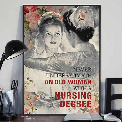 Never Underestimate - Nurse Poster 062021