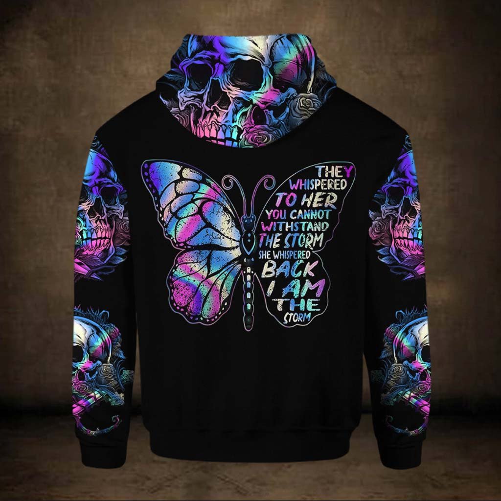 Skull Hoodie All Over T-shirt and Hoodie 062021