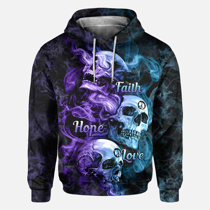 Skull All Over All Over T-shirt and Hoodie 062021