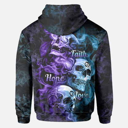 Skull All Over All Over T-shirt and Hoodie 062021