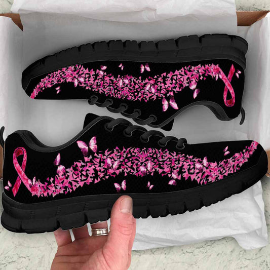 Never Give Up - Breast Cancer Awareness Sneakers