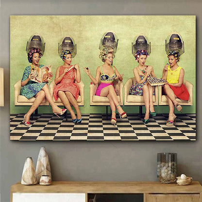 Hairdresser Vintage Ladies Poster 062021