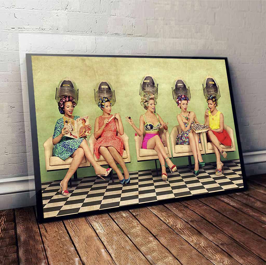 Hairdresser Vintage Ladies Poster 062021