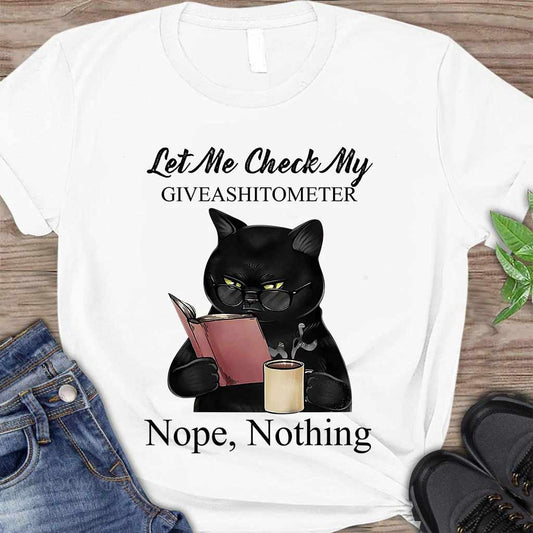 Let Me Check  - Black Cat T-shirt And Hoodie 062021