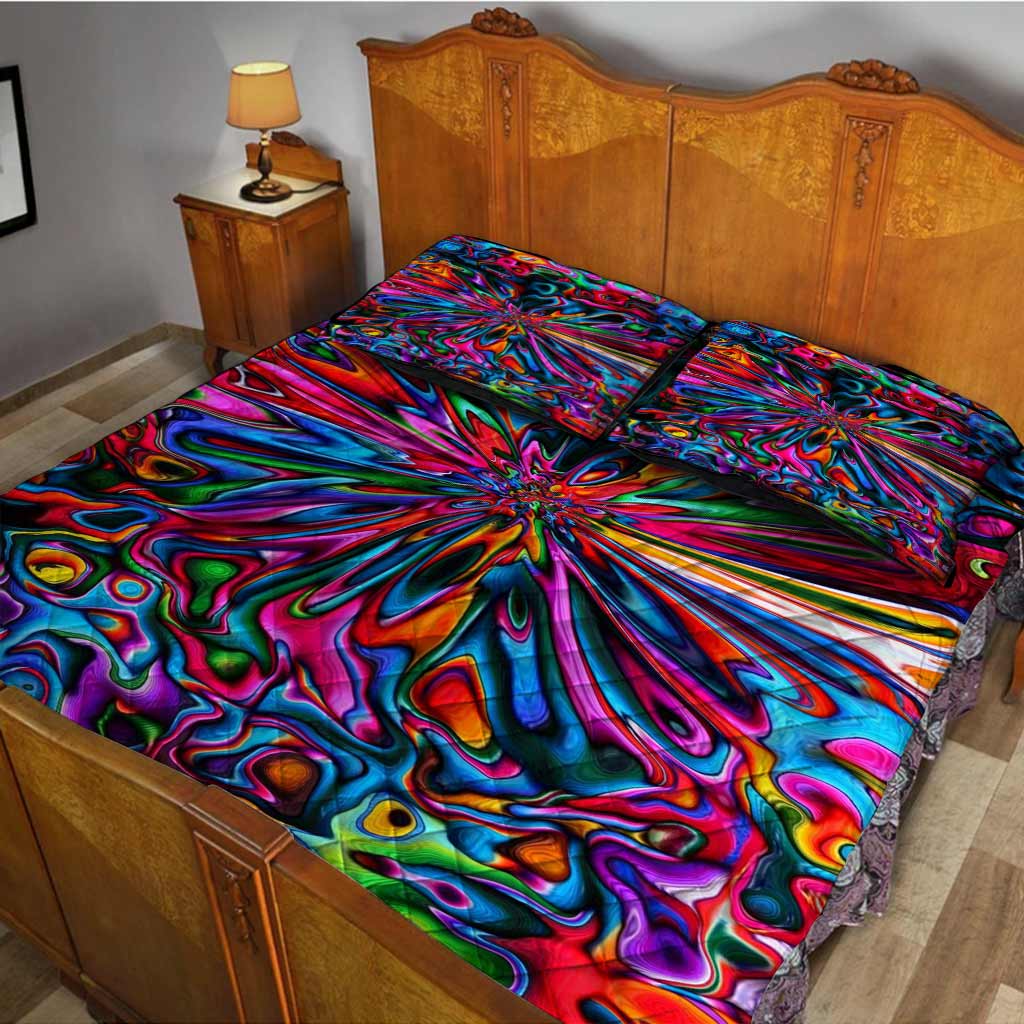 Psychedelic - Hippie Quilt Set