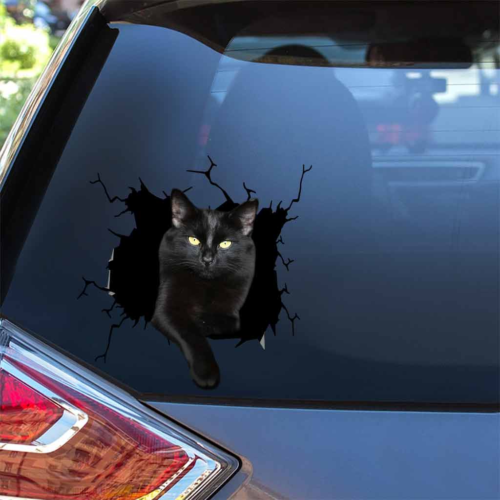 Black Cat Decal Die Cut 062021