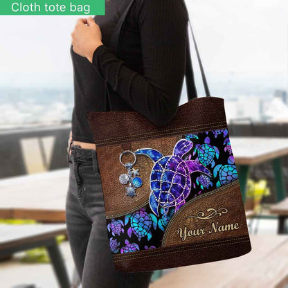 Salty Lil Beach - Turtle Personalized  Tote Bag