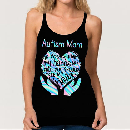 If You Think - Autism Awareness Cross Tank Top