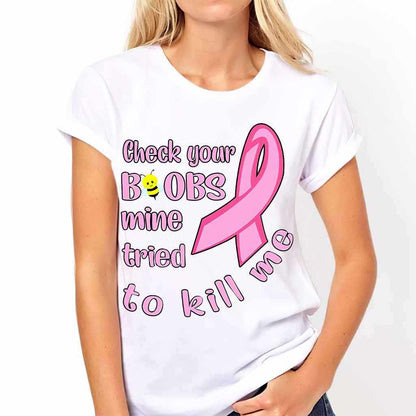 Check Your - Breast Cancer Awareness T-shirt And Hoodie 072021