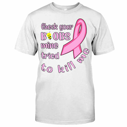 Check Your - Breast Cancer Awareness T-shirt And Hoodie 072021