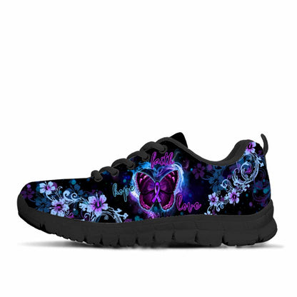 Faith Hope Love - Alzheimer Awareness Sneakers 072021