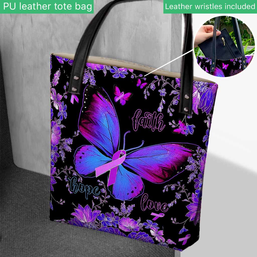 Faith Hope Love - Alzheimer Awareness Tote Bag 072021