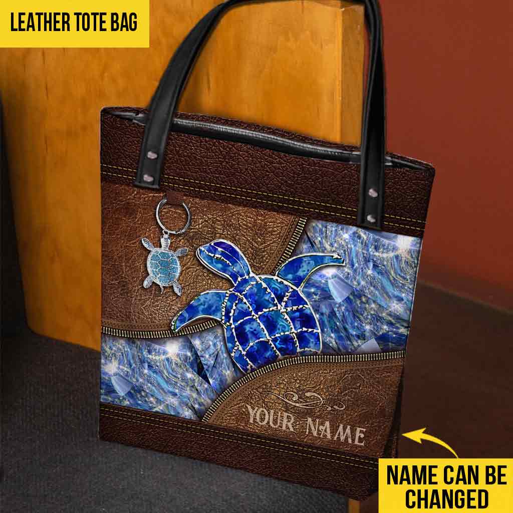 Love Turtle Personalized Tote Bag