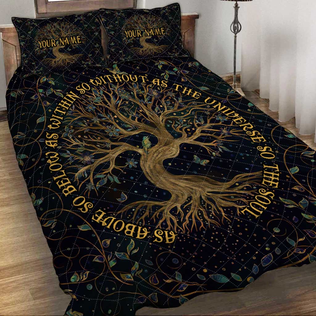 As Above So Below - Personalized Witch Quilt Set