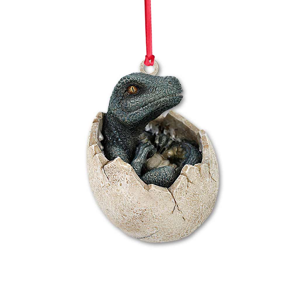 Dinosaur Egg - Dinosaur Ornament (Printed On Both Sides)