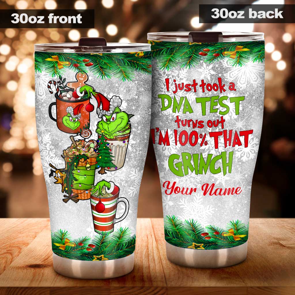 DNA Test - Personalized Christmas Stole Christmas Tumbler