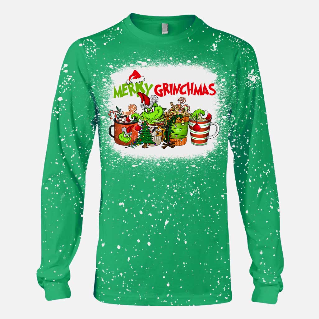 Merry Christmas - Christmas Stole Christmas Handmade Bleached Shirts