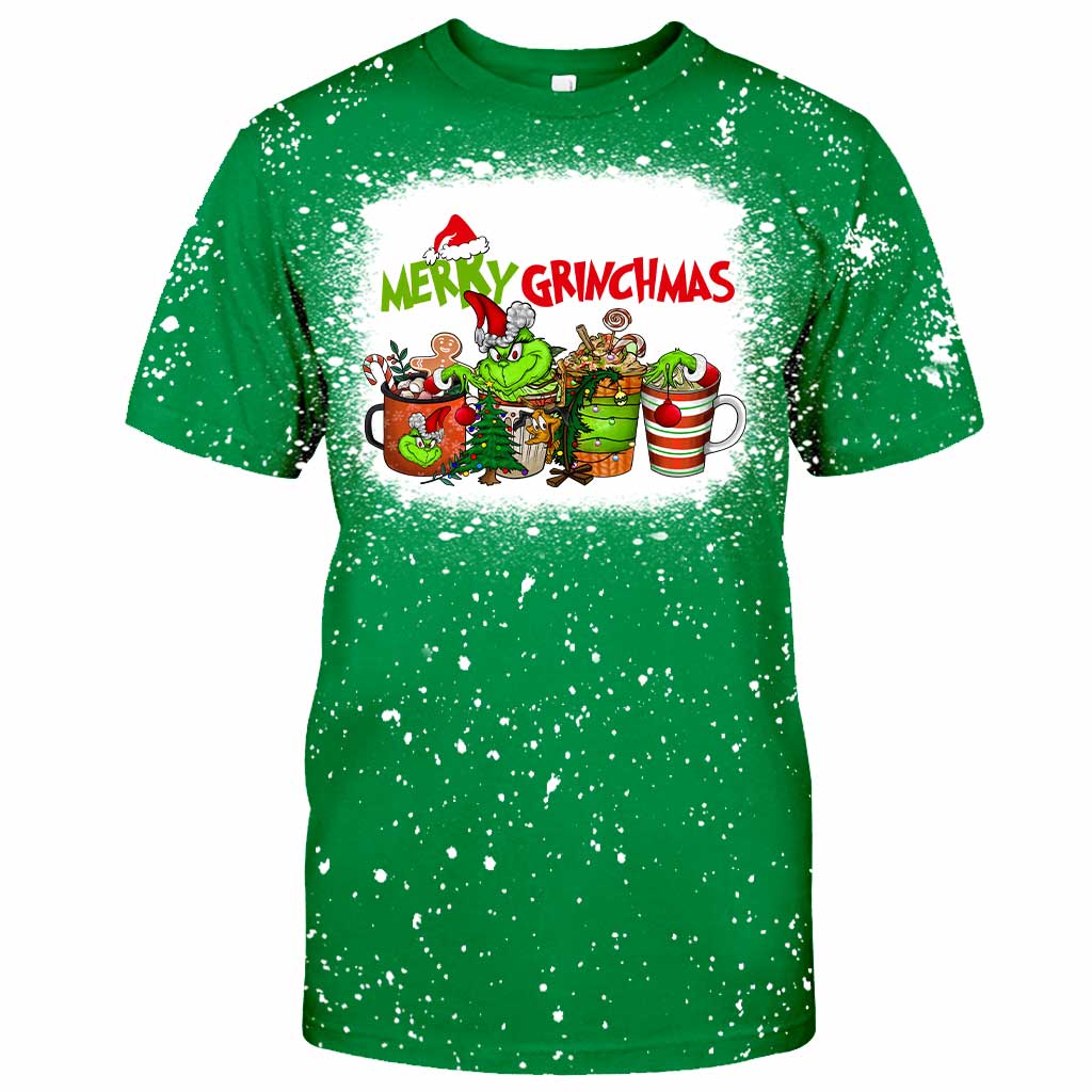 Merry Christmas - Christmas Stole Christmas Handmade Bleached Shirts