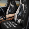 Get In Sit Down Shut Up Hold On - Horse Seat Covers With Leather Pattern Print