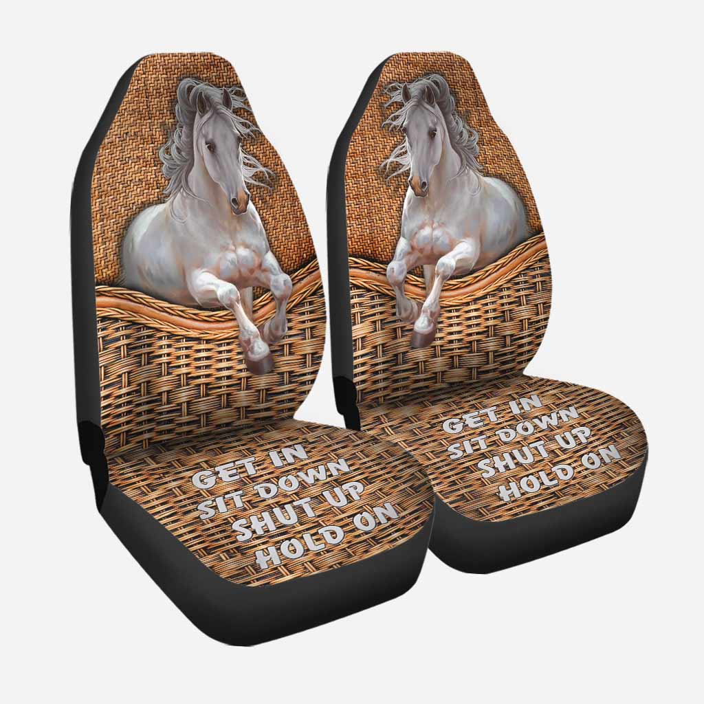 Love Horses - Seat Covers With Coir Pattern Print