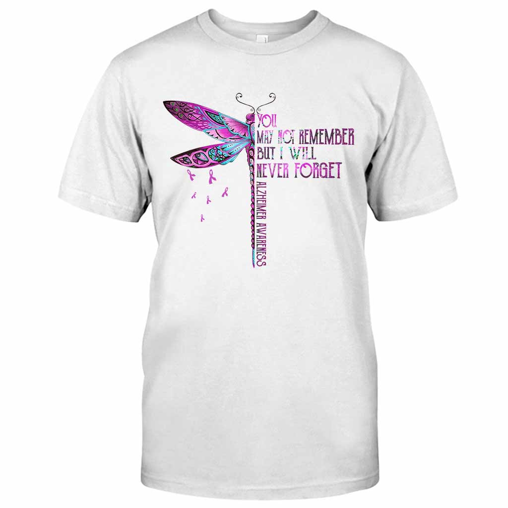 You May Not Remember Purple Dragonfly - Alzheimer Awareness T-shirt and Hoodie 102021