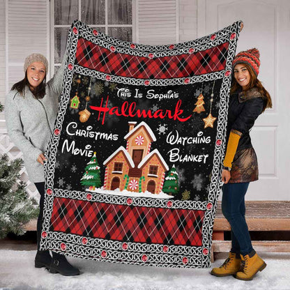 Christmas Movies Watching Blanket - Personalized Christmas Blanket