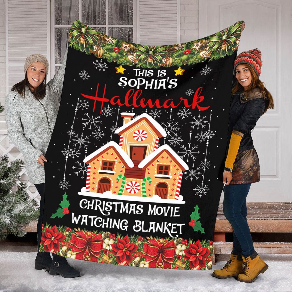 Christmas Movie Watching Blanket - Personalized Christmas Blanket