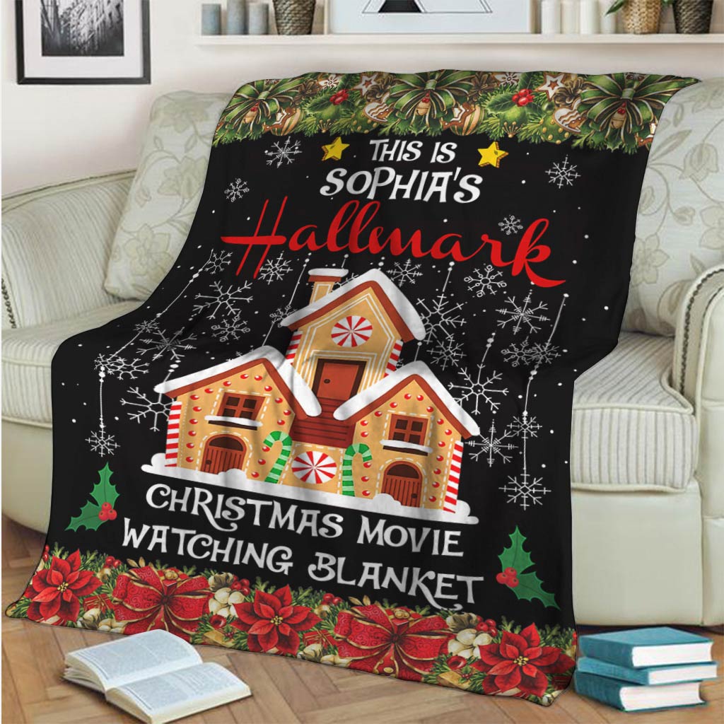 Christmas Movie Watching Blanket - Personalized Christmas Blanket