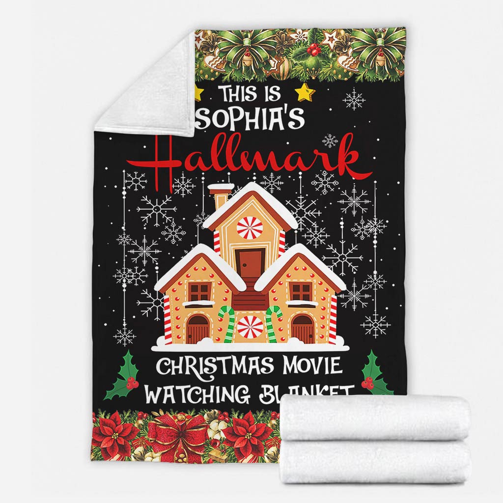 Christmas Movie Watching Blanket - Personalized Christmas Blanket