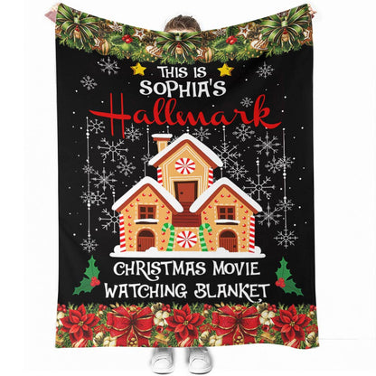 Christmas Movie Watching Blanket - Personalized Christmas Blanket