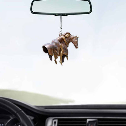 Love Horses - Car Ornament (Printed On Both Sides)