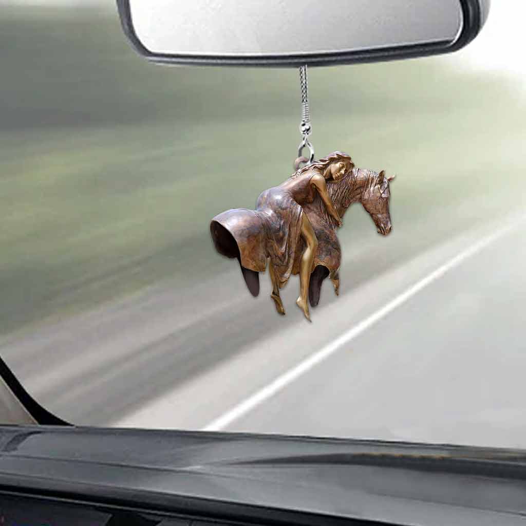 Love Horses - Car Ornament (Printed On Both Sides)