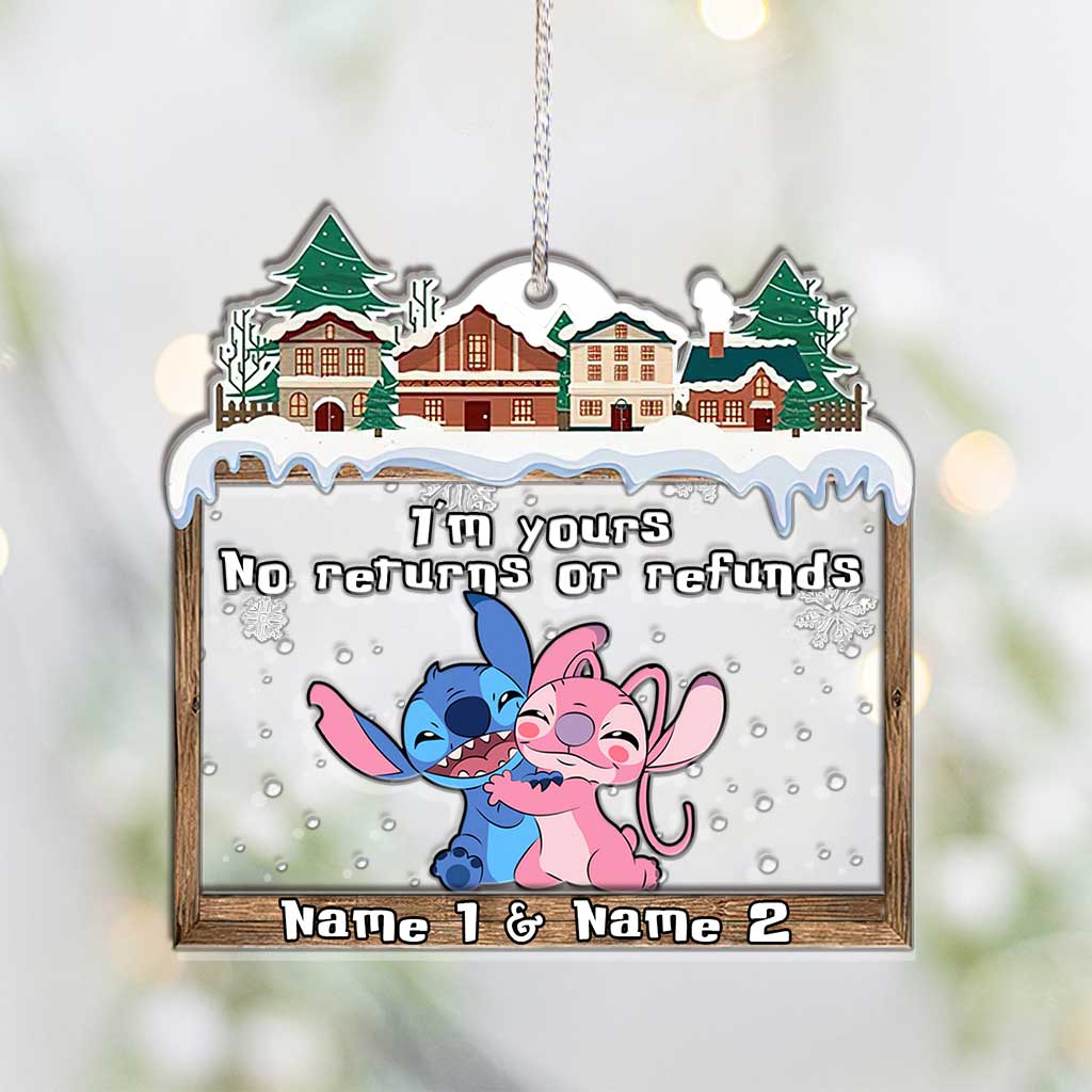 Love Ohana - Personalized Christmas Ohana Layers Mix Ornament