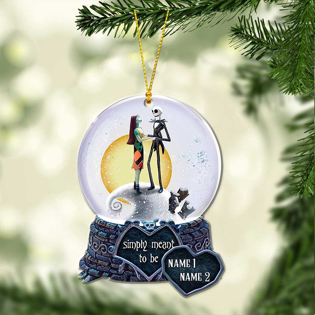 Simply Meant To Be - Personalized Christmas Nightmare Ornament (Printed On Both Sides)