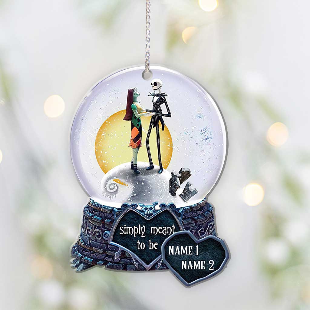 Simply Meant To Be - Personalized Christmas Nightmare Ornament (Printed On Both Sides)