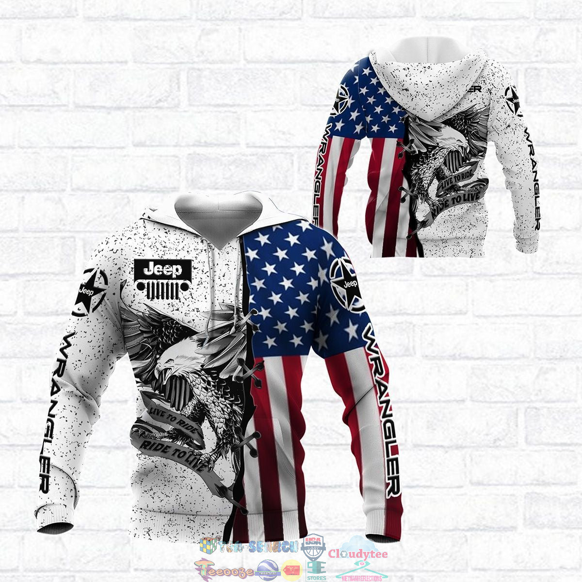 Eagle American Flag Car All Over Shirts 0523