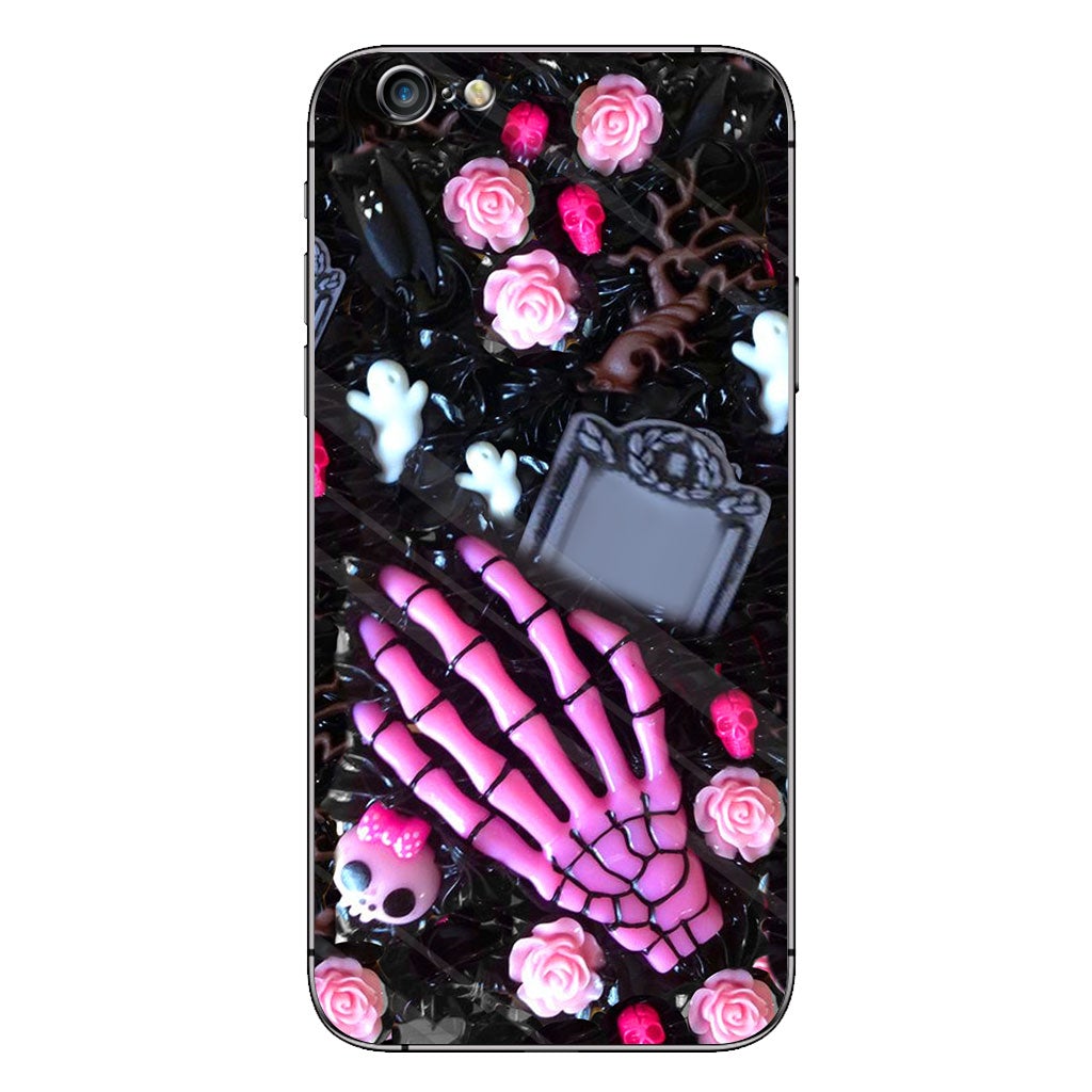 Love Skulls Handmade Decorated Personalized 3D Printed Phone Case