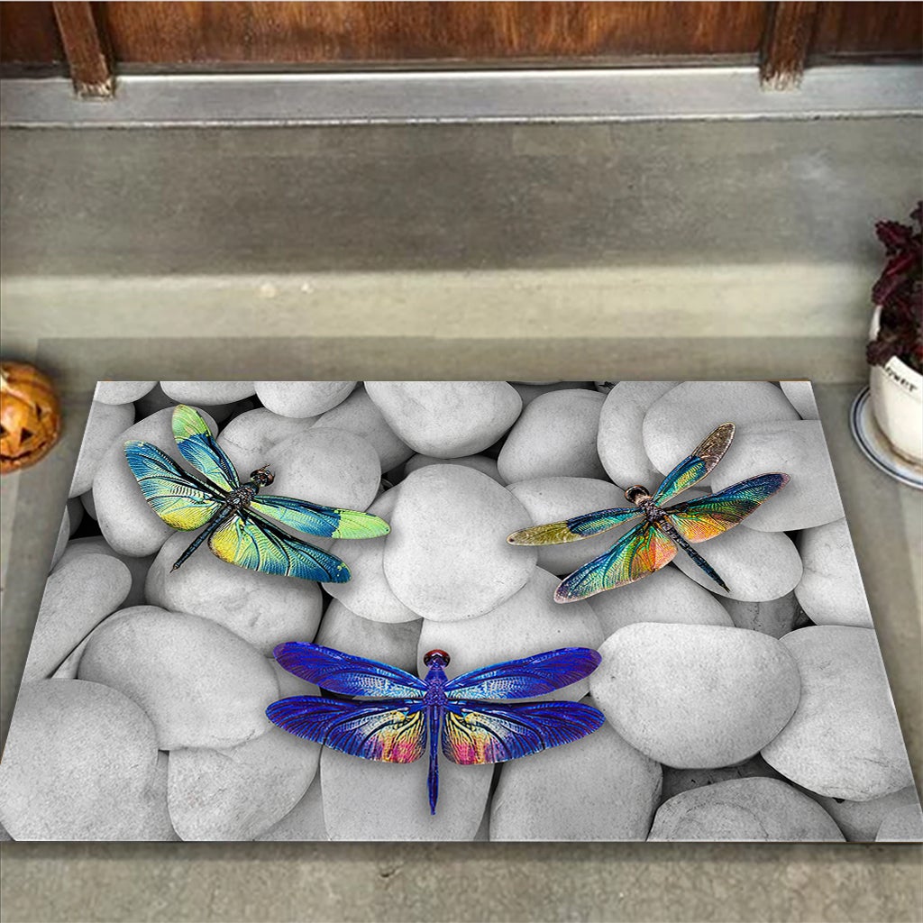 Faith Hope Love - Dragonfly Doormat