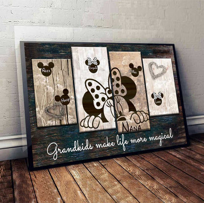 Magical Grandma - Personalized Grandma Canvas And Poster