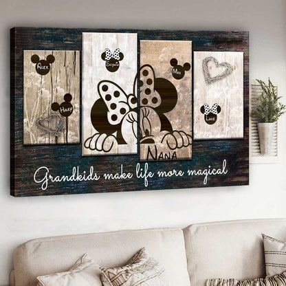 Magical Grandma - Personalized Grandma Canvas And Poster