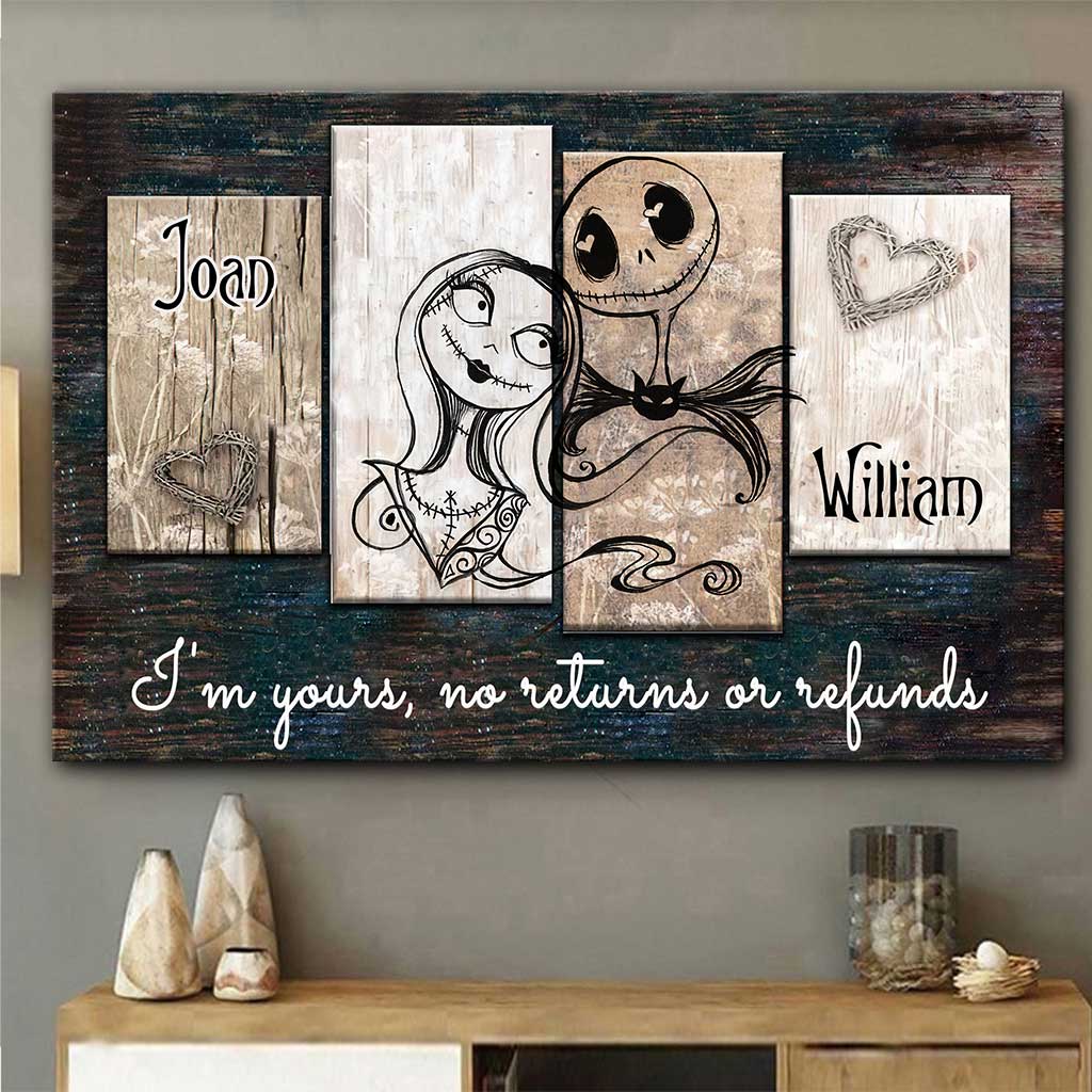 I'm Yours - Personalized Couple Nightmare Canvas And Poster