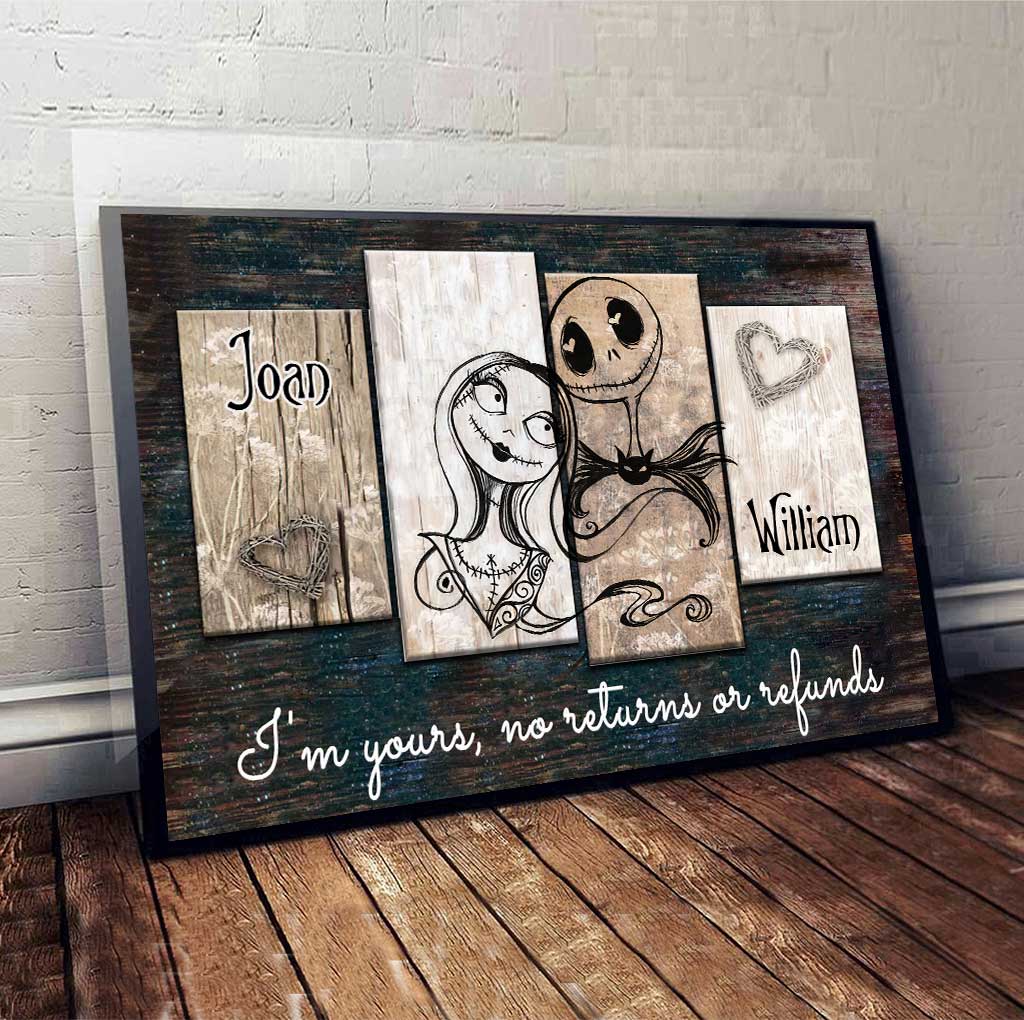 I'm Yours - Personalized Couple Nightmare Canvas And Poster